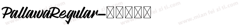 PallawaRegular字体转换