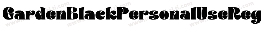 GardenBlackPersonalUseRegular-dY47字体转换