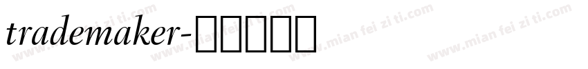 trademaker字体转换