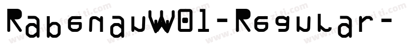 RabenauW01-Regular字体转换