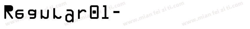 Regular01字体转换