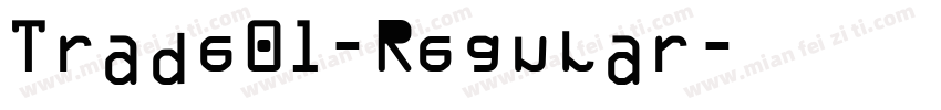Trade01-Regular字体转换
