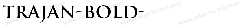 Trajan-Bold字体转换