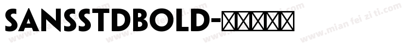 SansStdBold字体转换
