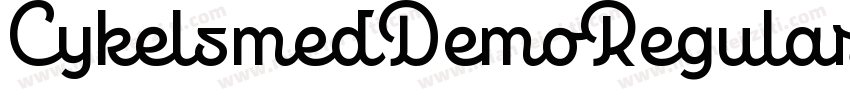CykelsmedDemoRegular-JzDM字体转换