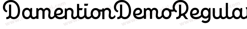 DamentionDemoRegular字体转换