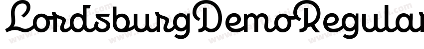 LordsburgDemoRegular字体转换