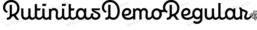 RutinitasDemoRegular字体转换