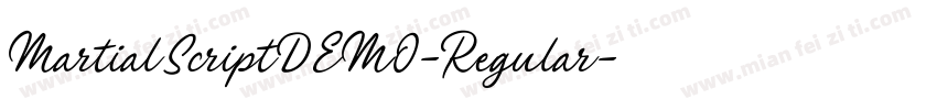 MartialScriptDEMO-Regular字体转换