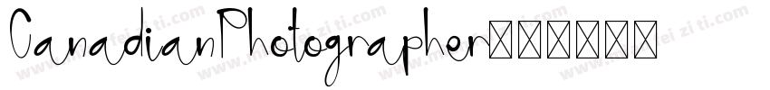 CanadianPhotographer字体转换