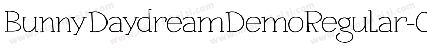 BunnyDaydreamDemoRegular-0Wvdv字体转换