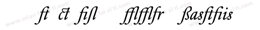 DTLElzevirSTBook-Italic字体转换
