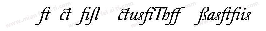 DTLElzevirTMedium-Italic字体转换
