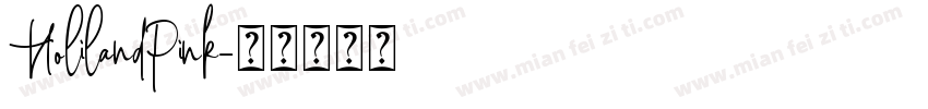 HolilandPink字体转换