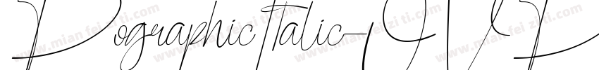 PographicItalic-OVP6字体转换