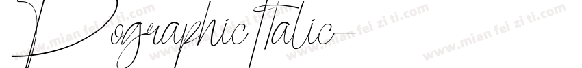 PographicItalic字体转换