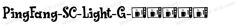 PingFang-SC-Light-G字体转换