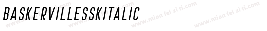 BaskervilleSSKItalic字体转换