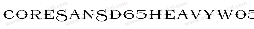 coresansd65heavyw05字体转换