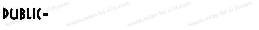 public字体转换
