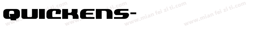 quickens字体转换