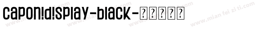 CaponiDisplay-Black字体转换