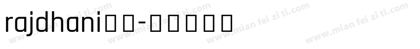 rajdhani字体字体转换