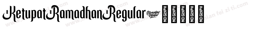 KetupatRamadhanRegular字体转换