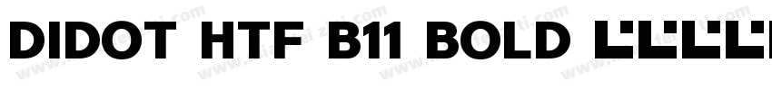 Didot-HTF-B11-Bold字体转换