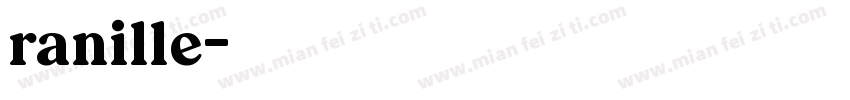 ranille字体转换