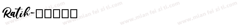 Ratih字体转换
