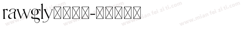 rawgly字体下载字体转换