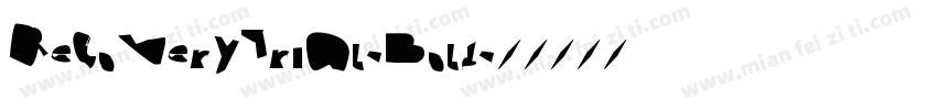 RecoveryTrial-Bold字体转换