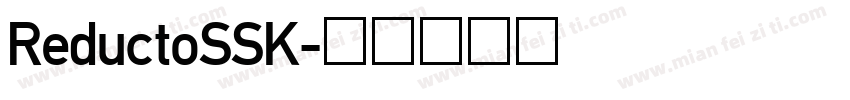 ReductoSSK字体转换