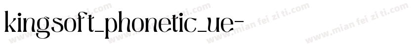 kingsoft_phonetic_ue字体转换