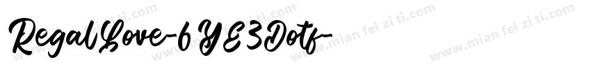 RegalLove-6YE3Dotf字体转换