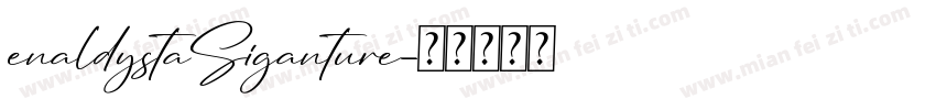 enaldystaSiganture字体转换