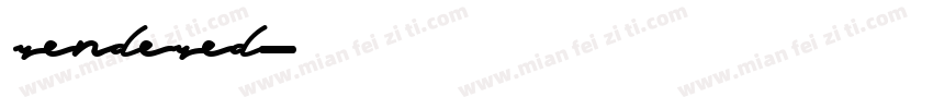 rendered字体转换