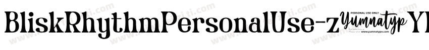 BliskRhythmPersonalUse-z3YD字体转换