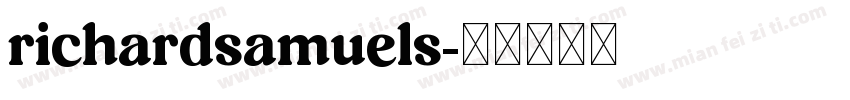 richardsamuels字体转换