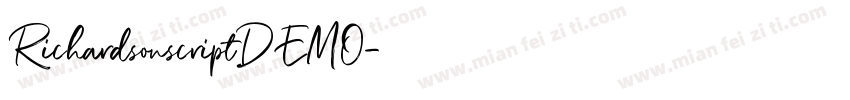 RichardsonscriptDEMO字体转换