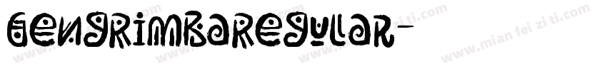 GengRimbaRegular字体转换