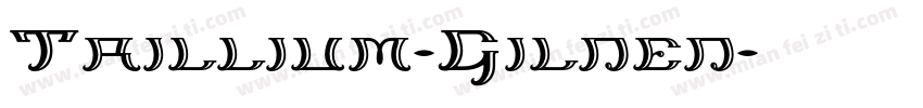 Trillium-Gilded字体转换