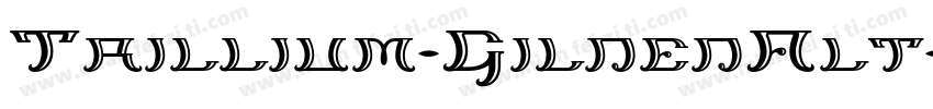 Trillium-GildedAlt字体转换