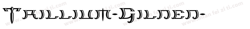 Trillium-Gilded字体转换
