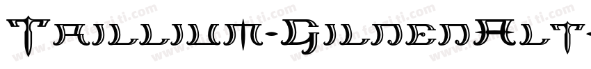 Trillium-GildedAlt字体转换