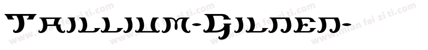 Trillium-Gilded字体转换