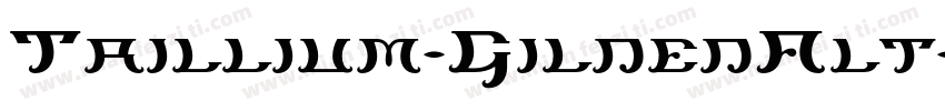 Trillium-GildedAlt字体转换