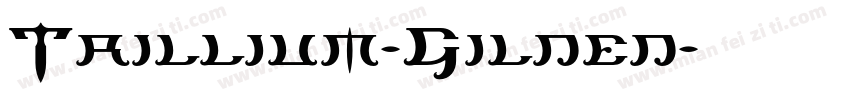 Trillium-Gilded字体转换