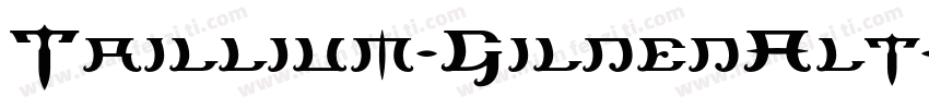 Trillium-GildedAlt字体转换